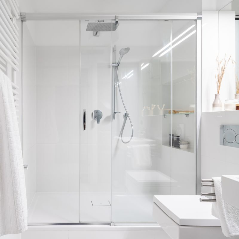 Contemporary Shower with Rainfall Head